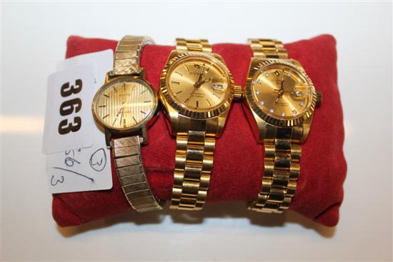 2 Cyma ladies watches & another watch